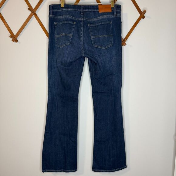 Lucky Brand Mid-Rise Sweet Boot Ankle Bootcut Dark Wash Jeans 10/30A Petite - Picture 3 of 11